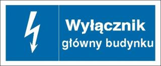 EG-tablice „Wyłącznik główny budynku#8221; pozioma