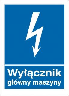 EG-tablice „Wyłącznik główny maszyny#8221;