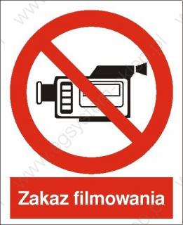 EG-tablice „Zakaz filmowania