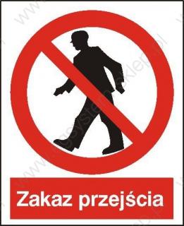 EG-tablice „Zakaz przejścia