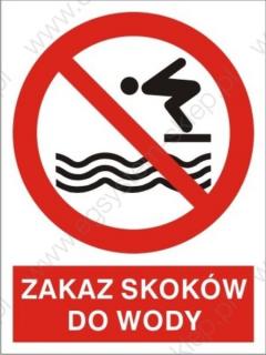 EG-tablice „Zakaz skoków do wody