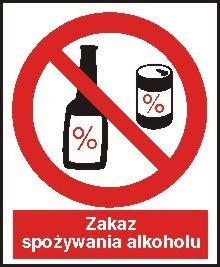 EG-tablice „Zakaz spożywania alkoholu#8221;