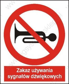 EG-tablice „Zakaz używania sygnału dźwiękowego