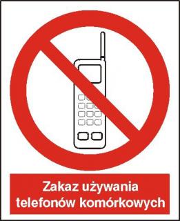 EG-tablice „Zakaz używania telefonów komórkowych#8221;