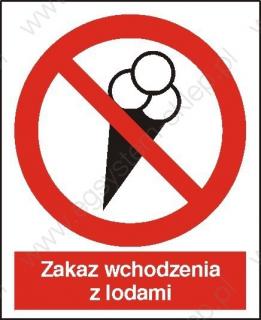 EG-tablice „Zakaz wchodzenia z lodami
