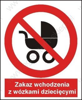 EG-tablice „Zakaz wchodzenia z wózkami dziecięcymi