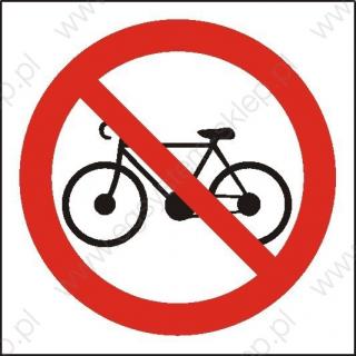 EG-tablice „Zakaz wprowadzania rowerów