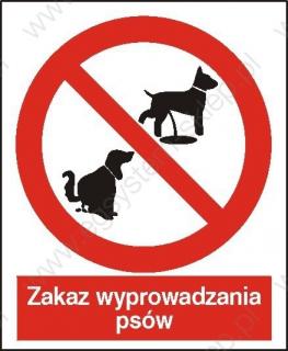 EG-tablice „Zakaz wyprowadzania psów