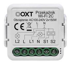 Moduł OXT mini przekaźnik 2 obwody WiFi TUYA