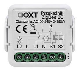 Moduł OXT mini przekaźnik 2 obwody ZigBee TUYA