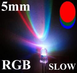 DIODA LED 5MM RGB wolnozmieniająca kolory  (2 szt)  /336