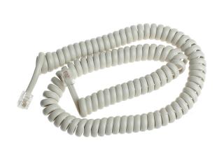 Kabel telefoniczny słuchawkowy spiralny biały (4m)