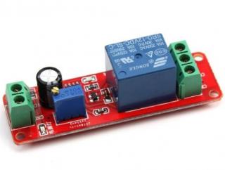 Moduł  przekaźnika   z układem czasowym 555 (opóźnienie włączenia)