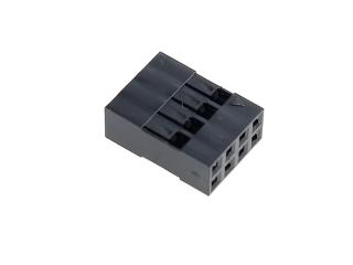 Obudowa złacza czarna 2x4PIN r.2.54mm  (10 szt)