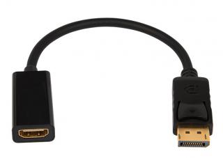 Przejście gniazdo HDMI -- wtyk Display Port 20cm