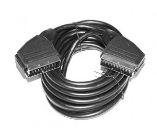 Przyłącze kabel EURO -- EURO (SCART) 21PIN  (5m)
