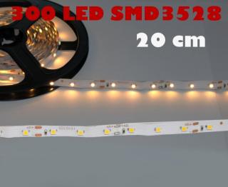 Taśma LED 3528 -300 biała ciepła   (20cm)