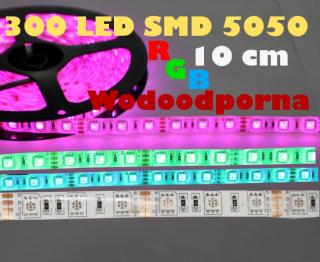 Taśma LED 5050 -300 RGB  Wodoodporna IP65 (10cm)