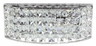 Candellux LORDS 21-37909 kinkiet lampa ścienna chrom kryształki 1X40W E14 30cm WM