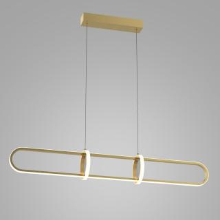 Italux Cerrila PND-29772750-1A-GD lampa wisząca nowoczesna złoty stal aluminium akryl podłużna LED 31,2W 3000K IP20 90cm  WM