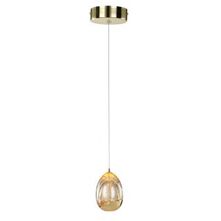 Italux Huelto PND-22112132-1A-CHPN lampa wisząca nowoczesna stal złoty szampański klosz akryl aluminium IP20 LED 4.8W 3000K 12cm  WM