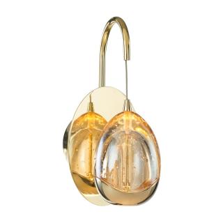 Italux Huelto WL-22112132-1A-CHPN kinkiet lampa ścienna nowoczesna stal złoty szampański klosz akryl aluminium IP20 LED 4.8W 3000K 15,5cm WM