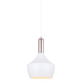 Italux lampa wisząca Ophelia MDM-3028/1 W+COP biały miedziany 25cm WM