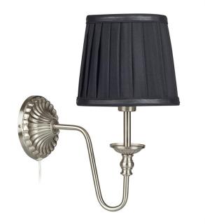 Markslojd kinkiet lampa ścienna czarna Bloomsbury 107328 z abażurem / 24h WM