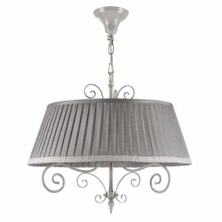 Maytoni Felicita ARM029-PL-03-W lampa wisząca metalowa abażur tkanina len 3XE14 40W 50cm WM