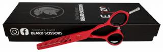 Degażówki nożyczki fryzjerskie 5,5 red teflon offs