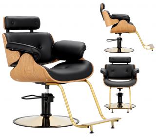 Fotel fryzjerski Ankara hydrauliczny obrotowy z podnóżkiem do salonu fryzjerskiego krzesło fryzjerskie