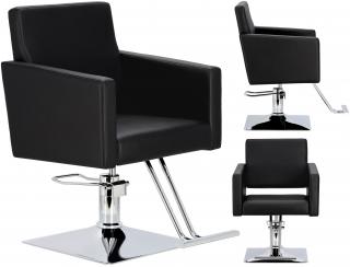Fotel fryzjerski Atina hydrauliczny obrotowy do salonu fryzjerskiego podnóżek krzesło fryzjerskie produkt złożony