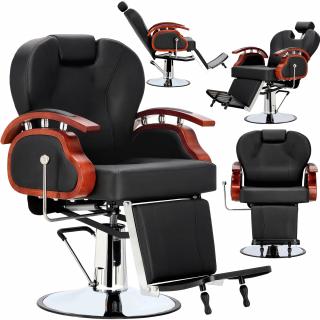 Fotel fryzjerski barberski hydrauliczny do salonu fryzjerskiego barber shop Achillis Barberking produkt złożony