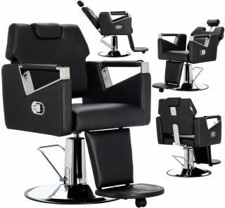 Fotel fryzjerski barberski hydrauliczny do salonu fryzjerskiego barber shop Ares Barberking produkt złożony