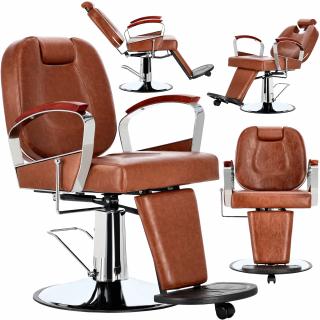 Fotel fryzjerski barberski hydrauliczny do salonu fryzjerskiego barber shop Carson barberking w 24H produkt złożony