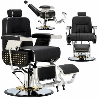 Fotel fryzjerski barberski hydrauliczny do salonu fryzjerskiego barber shop Ezekiel Barberking produkt złożony