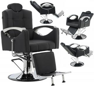 Fotel fryzjerski barberski hydrauliczny do salonu fryzjerskiego barber shop Oskar Barberking w 24H produkt złożony
