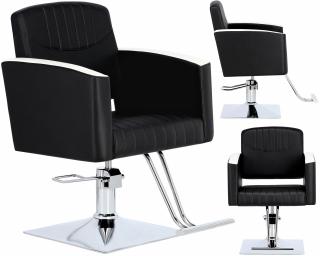 Fotel fryzjerski Cruz hydrauliczny obrotowy do salonu fryzjerskiego podnóżek krzesło fryzjerskie produkt złożony