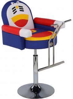 Fotel Fryzjerski Dziecięcy Pingwin Obrotowy Do Salonu Fryzjerskiego Krzesło Fryzjerskie Chrom Podnóżek Dla Dzieci
