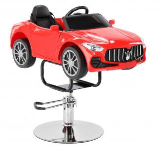 Fotel fryzjerski dziecięcy samochodzik MT-114 hydrauliczny obrotowy do salonu fryzjerskiego krzesło fryzjerskie produkt złożony