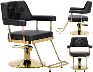 Fotel fryzjerski hydrauliczny obrotowy do salonu fryzjerskiego podnóżek krzesło fryzjerskie Ezra produkt złożony