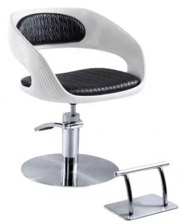 Fotel fryzjerski hydrauliczny obrotowy do salonu fryzjerskiego podnóżek krzesło fryzjerskie produkt złożony