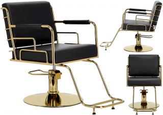 Fotel fryzjerski hydrauliczny obrotowy do salonu fryzjerskiego podnóżek krzesło fryzjerskie Zion produkt złożony