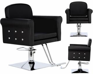 Fotel fryzjerski Milo hydrauliczny obrotowy do salonu fryzjerskiego podnóżek krzesło fryzjerskie produkt złożony