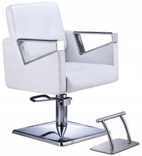 Fotel fryzjerski Tomas hydrauliczny obrotowy do salonu fryzjerskiego podnóżek krzesło fryzjerskie produkt złożony