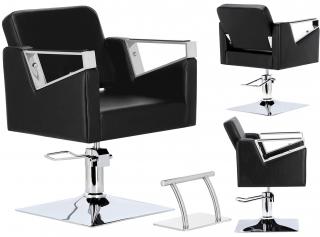 Fotel fryzjerski Tomas hydrauliczny obrotowy do salonu fryzjerskiego podnóżek krzesło fryzjerskie