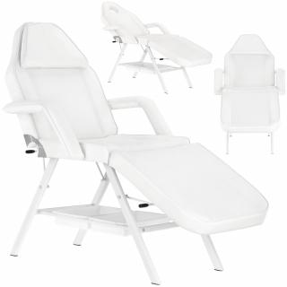 Fotel klasyczny kosmetyczny z kuwetami spa biały