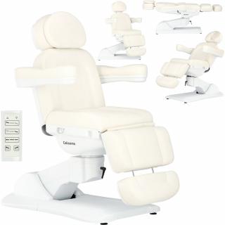 Fotel kosmetyczny elektryczny do salonu kosmetycznego pedicure regulacja 4 siłowniki Aiden produkt złożony
