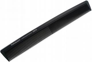 Grzebień fryzjerski włosów prosty karbon TG 06910