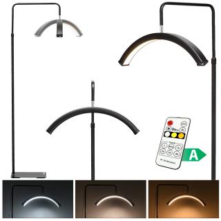 Lampa kosmetyczna Moon podłogowa do przedłużania rzęs led bezcieniowa stojąca czarna